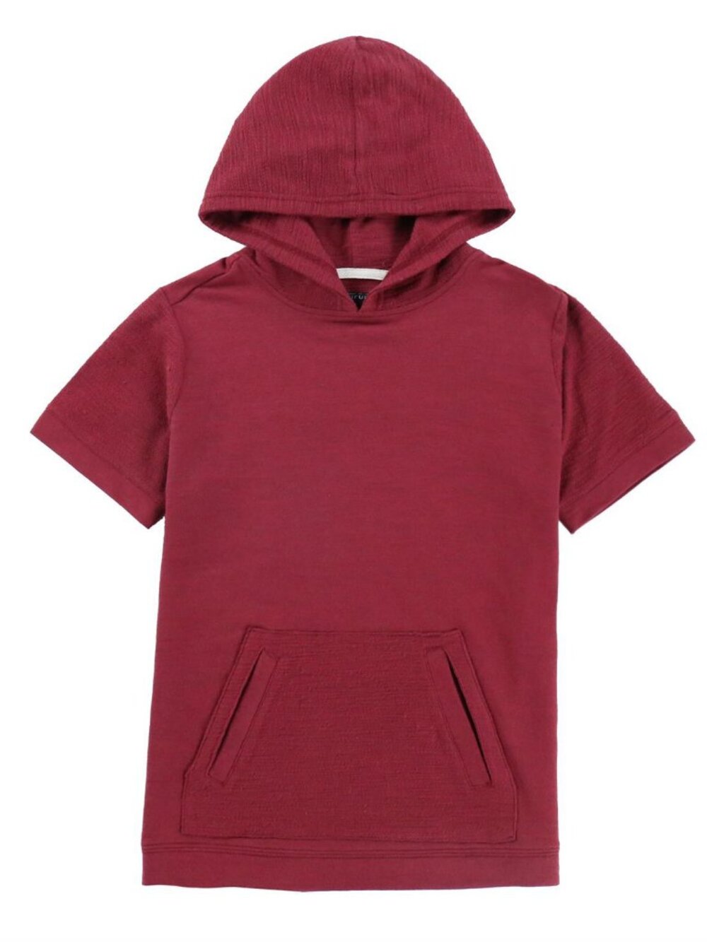 Boys' Red Short Sleeve Hoodie Tee Kangaroo Pocket Size XL